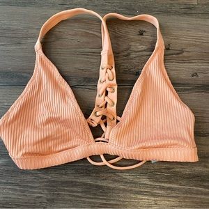 PINK salmon colored bikini top